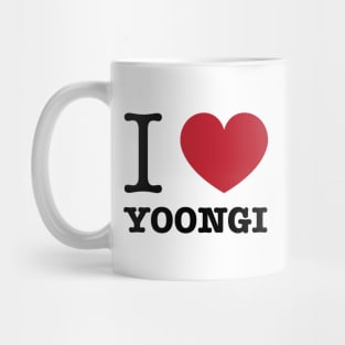 I love BTS Min Yoongi Suga typography Morcaworks Mug